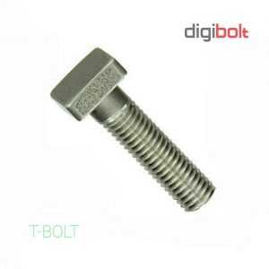 310 Stainless Steel T-Bolt, Square Head, Right Hand Threads, Inch & milimetr