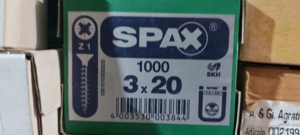 spax screw 3x20
